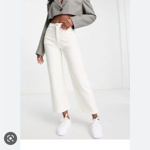 & Other Stories Beige Wide Leg Jeans